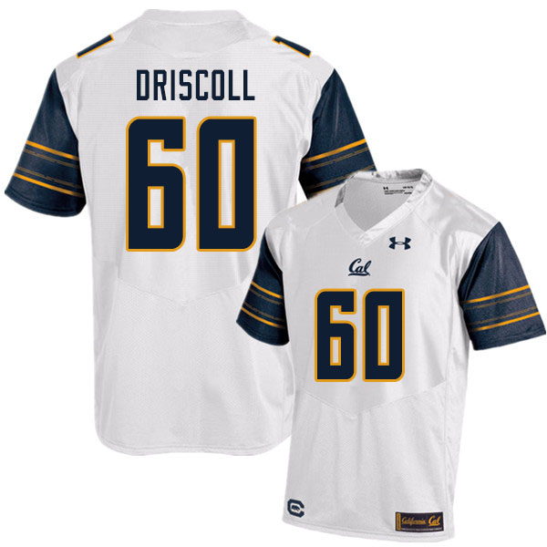 Men #60 Brian Driscoll Cal Bears UA College Football Jerseys Sale-White